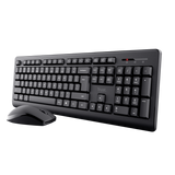 Kit Trust Primo tastatura standard, mouse wireless optic, rezoltie maxima 1200 DPI, negru