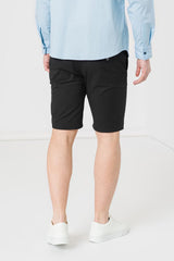 PANTALONI SCURT CASUAL BARBATI BLACK S