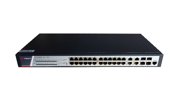 Switch Hikvision DS-3E2528P(B), Gigabit, 24-28 porturi, PoE