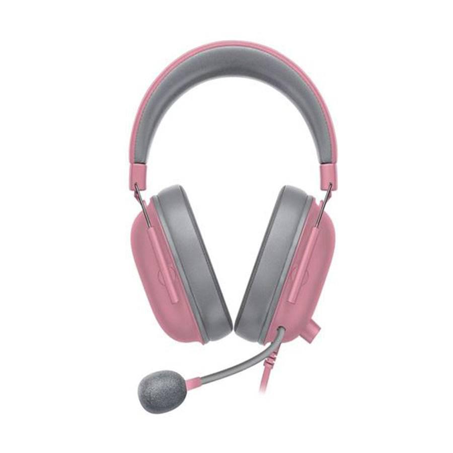 Casti Razer Blackshark V2 X cu fir, roz