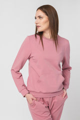 BLUZA COTON CASUAL FEMEI PINK-L