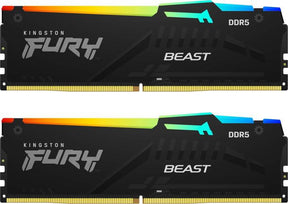 Memorie RAM Kingston FURY Beast RGB 32GB DDR5 6000MHz CL30 Dual Channel Kit