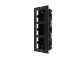 Panou frontal pentru 3 module videointerfon modular Hikvision DS-KD- ACF3; permite conectarea a 3 module de videointerfon modular; montareincastrata; material aluminiu, doza de plastic inclusa; dimensiuni:337.8mm x 124mm × 4mm; culoare: negru.