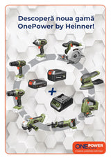ONE POWER by HEINNER MASINA DE INSURUBAT CU IMPACT 18V 160NM (FARA BATERIE SI INCARCATOR)