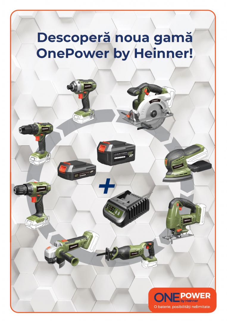 ONE POWER by HEINNER MASINA DE INSURUBAT CU IMPACT 18V 160NM (FARA BATERIE SI INCARCATOR)