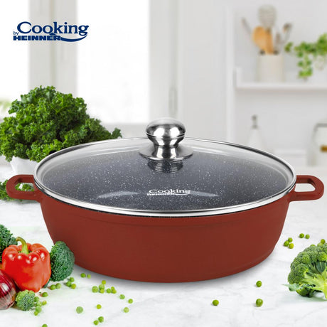 CRATITA ALUMINIU+CAPAC 40x9.8CM, 11 L, CALABRIA, COOKING BY HEINNER
