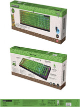 Tastatura mecanica gaming BlackWidow V4 X (Green Switch) - Minecraft Edition , layout US, taste ABS, layout US, cu 6 butoane customizabile, negru