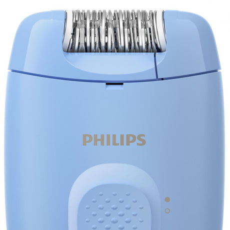 Epilator cu fir PHILIPS Seria 2000 BRE228/00, 1 Setare de Viteza, Cap de Epilare Lavabil, Albastru, L x A x I (mm) 110x40x145