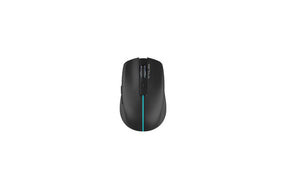 Mouse Serioux Flicker 212, Wireless, Negru,  senzor: Optic, DPI: 800/ 1200/ 1600, conexiune: Dongle USB 2,4 GHz, banda de frecventa: 2,4 GHz, baterie integrată litiu de 500 mAh, banda LED, cerințe OS: Win, Mac, Vista