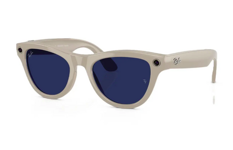Ray-Ban Meta Skyler Gen 1 High Bridge FIT Shiny Chalky Gray Clear/Sapphire Transitions 52-20