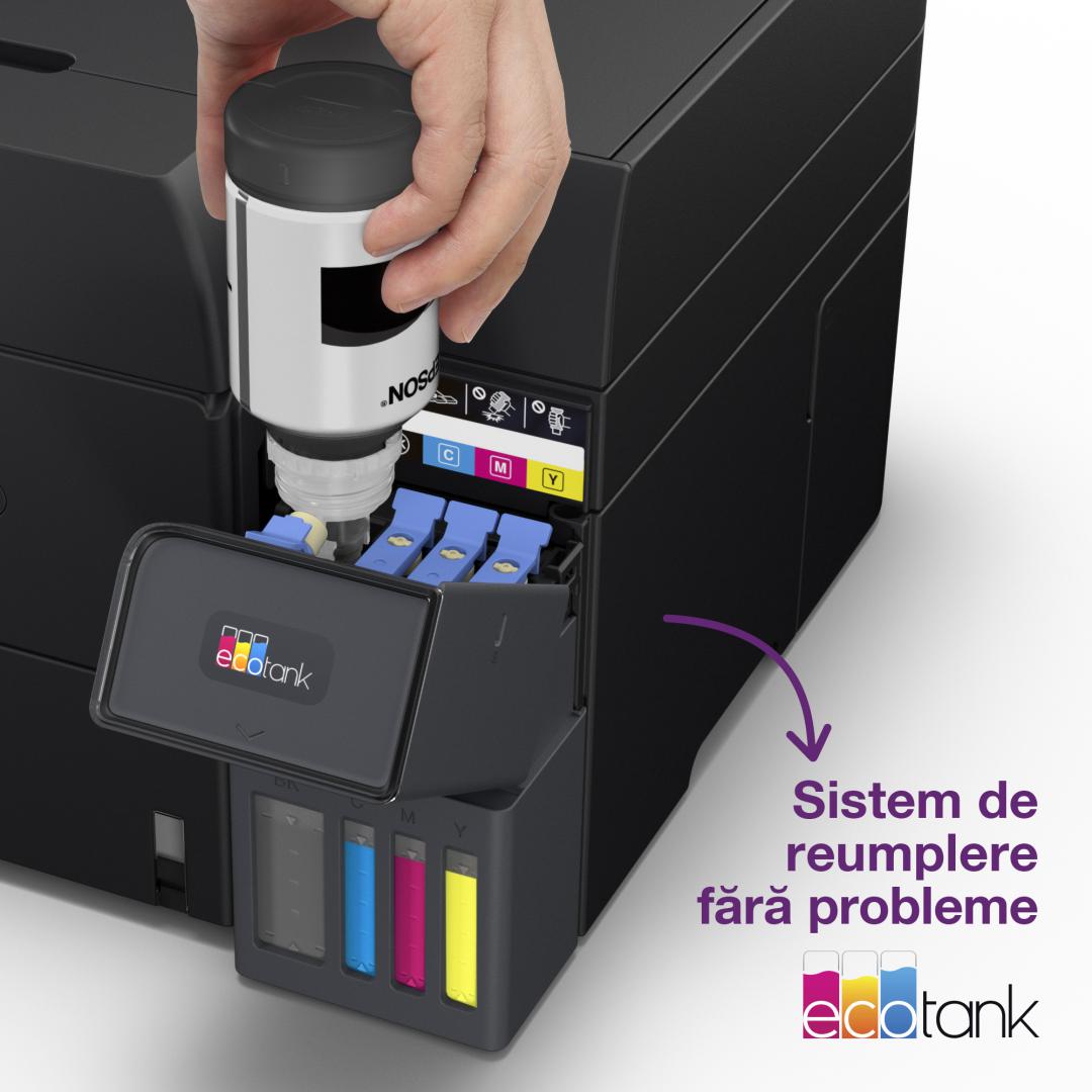 Multifunctional inkjet EPSON EcoTank CISS L6390, format A4, Color, Duplex, Wi-Fi