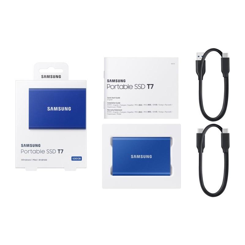SSD Extern Samsung T7  2TB  Blue  USB 3.1