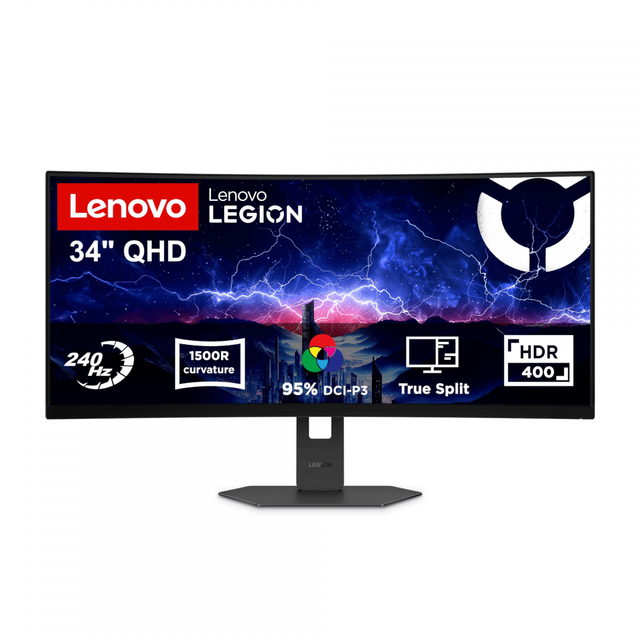 Monitor Gaming LENOVO Legion 34W-2c, 34", 3440 x 1440 pixeli, Black, 3 ani Garantie