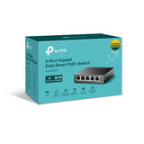 Switch TP-Link TL-SG105PE, Gigabit, 5 porturi, PoE