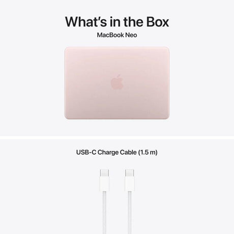 MacBook Neo 13" Retina/Apple A18 Pro (CPU 6-core, GPU 5-core, NeuralEngine16-core)/8GB/256GB - Blush - INT KB (No Adapter) - 2026