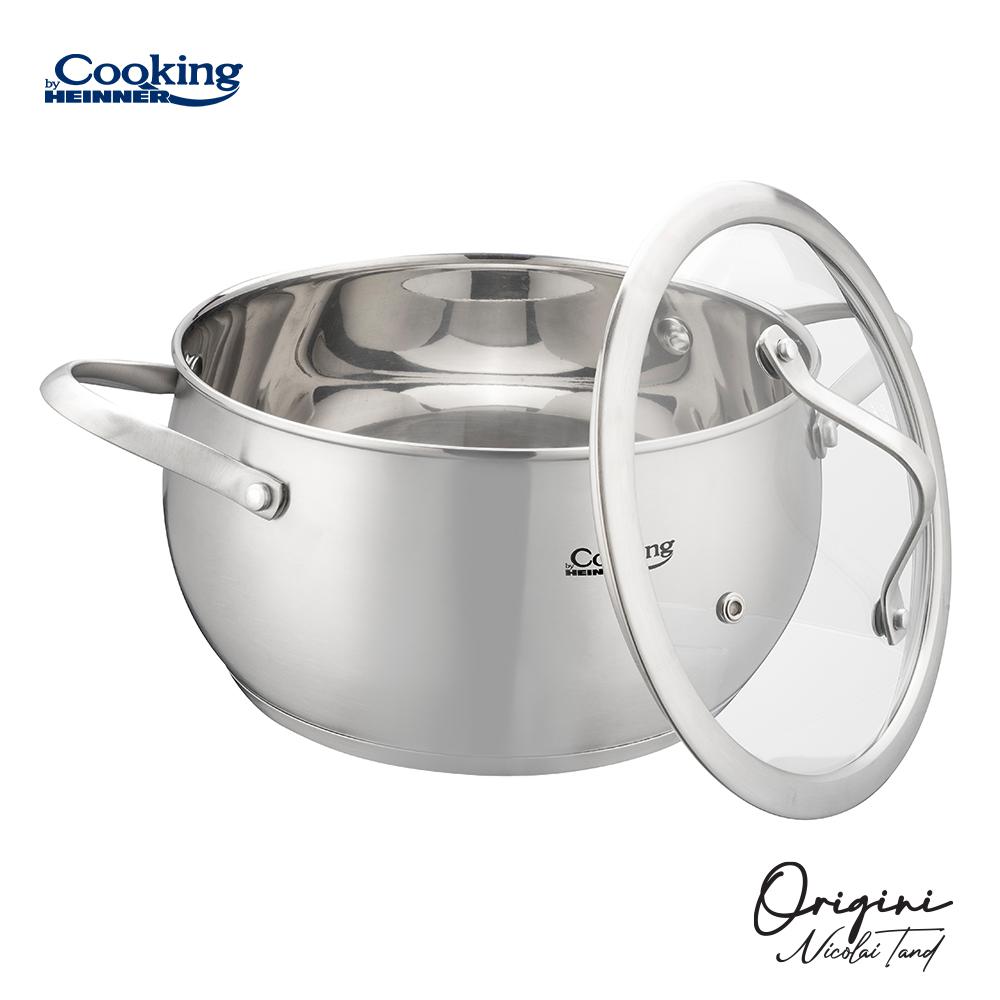 SEMIOALA INOX+CAPAC 20x11 CM, 3.3L, NICOLAI TAND, ORIGINI, COOKING BY HEINNER