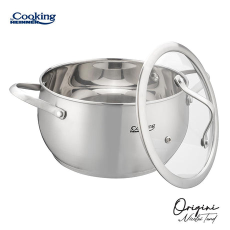 SEMIOALA INOX+CAPAC 20x11 CM, 3.3L, NICOLAI TAND, ORIGINI, COOKING BY HEINNER