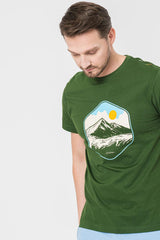 TRICOU CASUAL MOLDOVEANU BARBATI BOTTLE GREEN-M