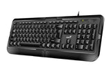 Tastatura Genius KB-118 cu fir,104 taste, negru