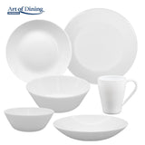 SET 6 CANI OPAL ALB 380 ML, AIDA, ART OF DINING BY HEINNER