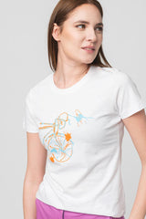 TSHIRT CASUAL F BICICLETA COLOR WHITE-L