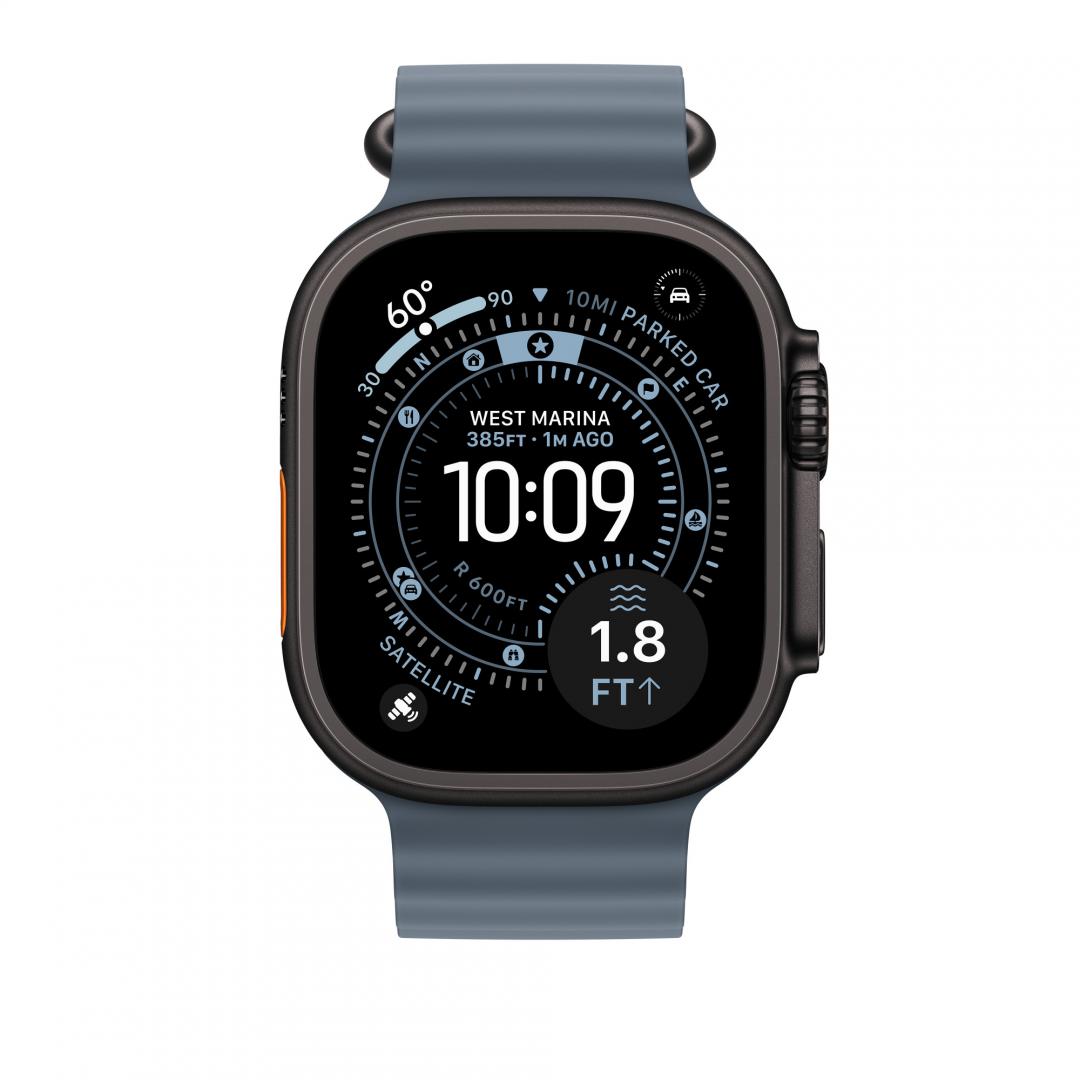 49mm Anchor Blue Ocean Band Extension - Black Titanium Finish