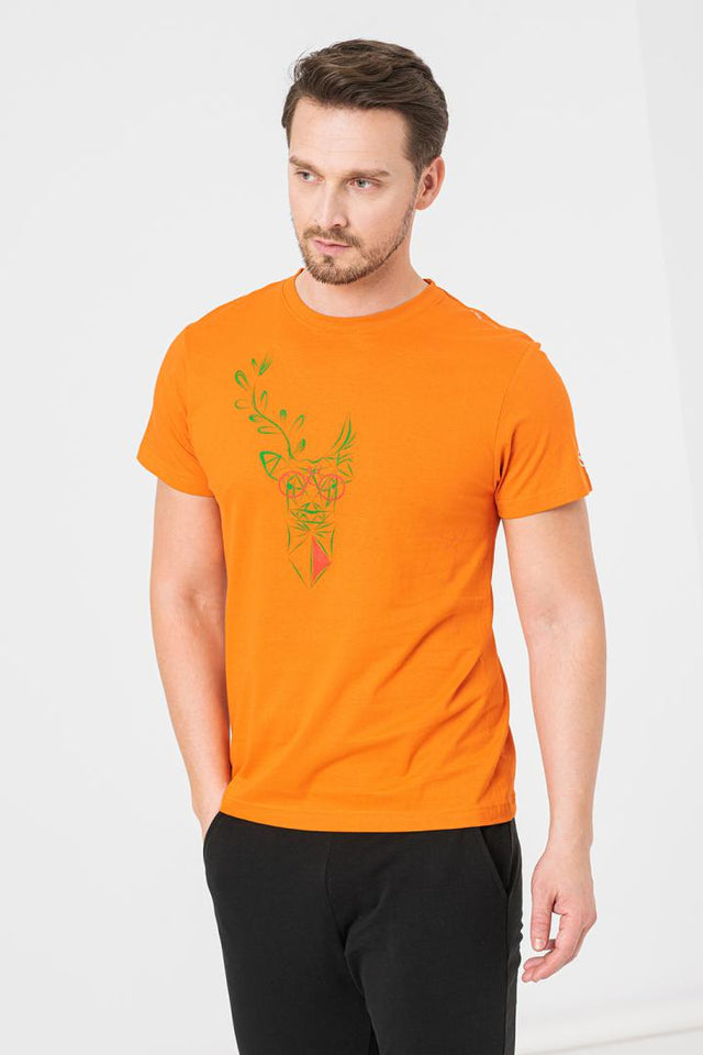 TRICOU  CERB FAMILIE BARBATI ORANGE-XXL