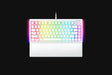 Tastatura mecanica gaming BlackWidow V4 75%, taste ABS, layout US, iluminare RGB, cu 6 butoane customizabile, suport pentru incheietura magnetic, alb