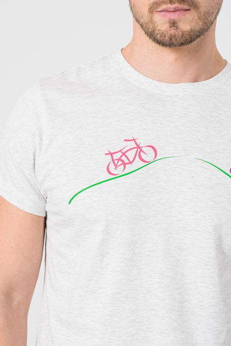 TRICOU CASUAL BICICLETE FAMILIE BARBATI LIGHT GREY-XXL