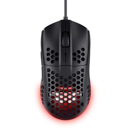 Mouse Trust GXT 928 Helox cu fir, optic, rezolutie meaxima 6400 DPI, negru
