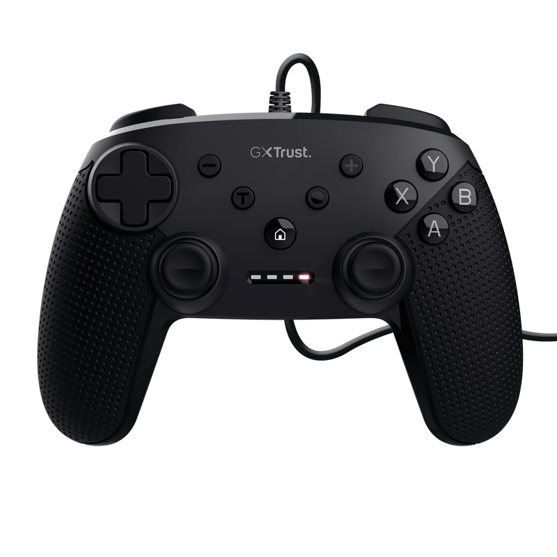 Controller cu fir Trust GXT 541 Muta, material ABS, lungime cablu 300cm, 15 butoane, compatibil cu pc, consola gaming, laptop, negru