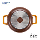 SEMIOALA ALUMINIU TURNAT + CAPAC 26x12.5 CM,5.8L, NICOLAI TAND, ORIGINI, COOKING BY HEINNER
