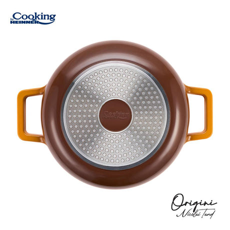 SEMIOALA ALUMINIU TURNAT + CAPAC 26x12.5 CM,5.8L, NICOLAI TAND, ORIGINI, COOKING BY HEINNER