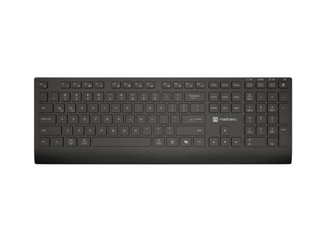 Kit Wireless tastatura si mouse NATEC NZB-2315, Da, Negru