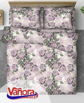 Set de pat king size bumbac,92 gsm,Peony