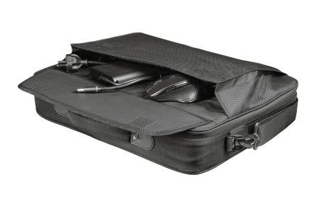 Geanta laptop Trust Atlanta, Negru, 2 ani Garantie