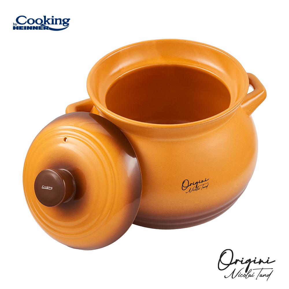 OALA CERAMICA CU CAPAC,  17x18 CM, 4.5 L, NICOLAI TAND, ORIGINI, COOKING BY HEINNER