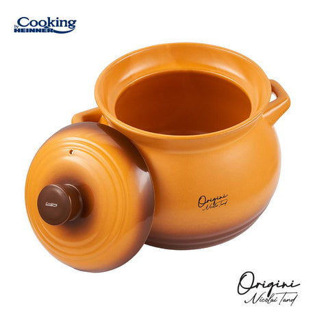OALA CERAMICA CU CAPAC,  17x18 CM, 4.5 L, NICOLAI TAND, ORIGINI, COOKING BY HEINNER