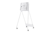 Stand mobil de podea Samsung, compatibil Samsung Flip 55", rotatie 90°, VESA 400x400, dimensiuni 835x1631.1x850.6mm, alb, garantie 3 ani