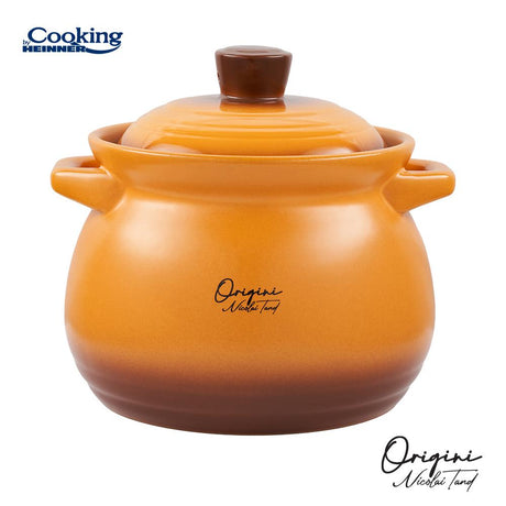 OALA CERAMICA CU CAPAC, 19x19.5 CM, 6 L,  NICOLAI TAND, ORIGINI, COOKING BY HEINNER
