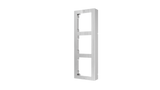 Panou frontal pentru 3 module videointerfon modular Hikvision DS-KD- ACW3/S; permite conectarea a 3 module de videointerfon modular; montare aplicata; materia otel inoxidabil; dimensiuni: 320.8mm x 107mm x 4mm;