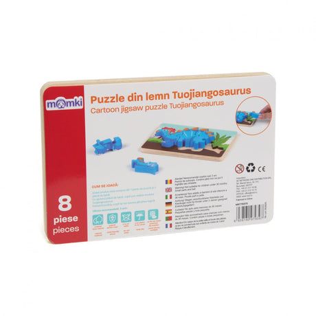 PUZZLE DIN LEMN TUOJIANGOSAURUS, 8 PIESE, MOMKI