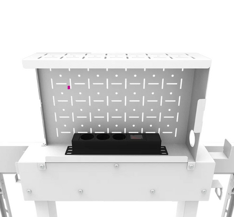 Stand motorizat Neomounts by Newstar WL55-875WH1 100" 110kg VESA 800x600mm, ajustabil pe inaltime 98-163cm, alb