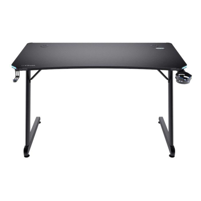 Birou gaming Trust GXT 709 Luminus, iluminare RGB, greutate 15.5 kg, greutate maxima 150 kg, negru
