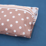 Lenjerie dubla 100% bumbac 4 piese, Polka