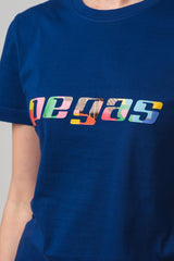 TRICOU  LOGO MULTICOLOR FEMEI  ROYAL BLUE-L