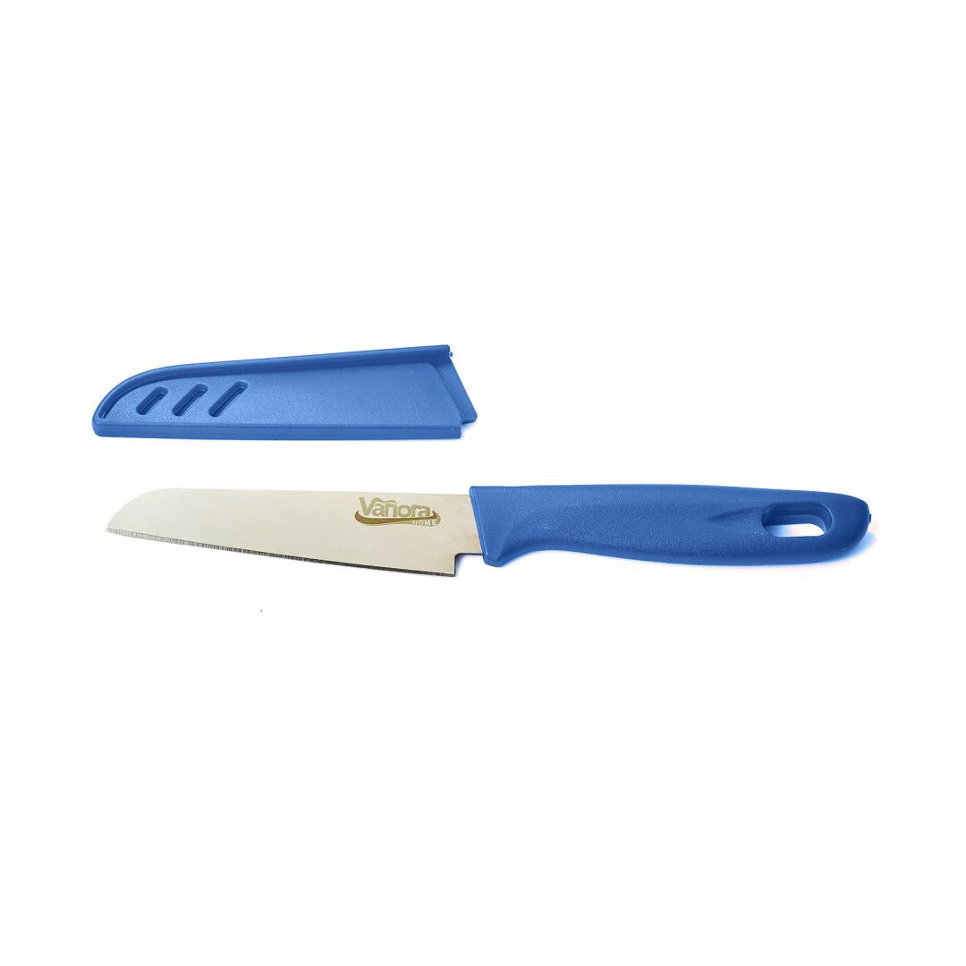 Cutit cu teaca 9.5 cm , albastru