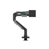 Suport monitor Serioux SRXA-MM101-C012GR, arc cu gaz, compatibilitate dimensiune ecran 24"-57", greutate maximă suportata: 2~30 kg, VESA: 75x75, 100x100, 100x200, 200x100, 200x200, inclinare: +70°~-45°, pivotare: +90°~-90°, rotația ecranului: 360°