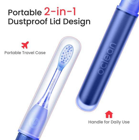 Periuta de dinti sonica Oclean Ease, Functii: smart timer 2 min, 2 moduri de utilizare, 45 dB, IPX7 waterproof, durata baterie pana la 120 zile, protectie impotriva prafului, perfecta pentru calatorii, culoare: portocaliu