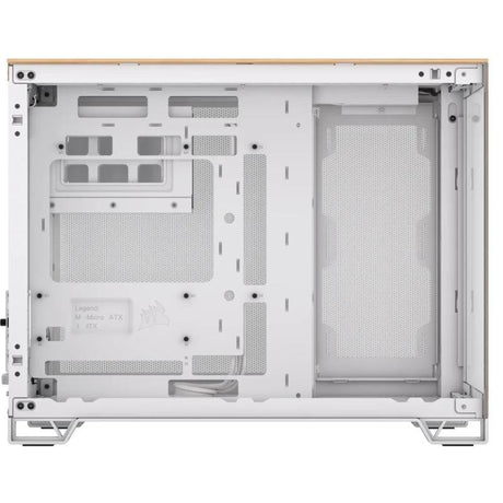 Carcasa CORSAIR 2500X Micro ATX Dual Chamber White/Bamboo Wood